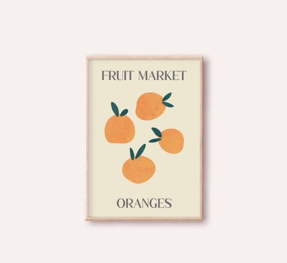 Fruit market - plakat