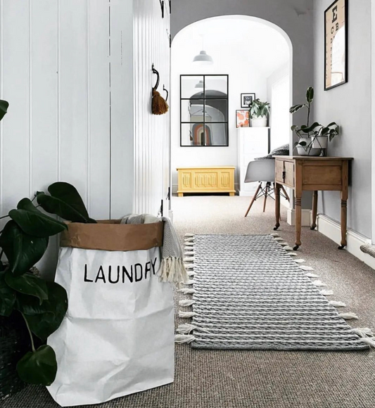 Laundry basket in kraft paper
